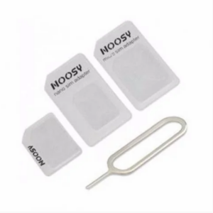 Adaptador De Chip Micro Sim E Nano P/ Sim Comum - 3 Em 1