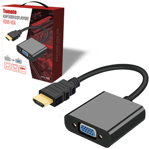 Conversor Adaptador Displayport HDMI para VGA Tomate MTV-605