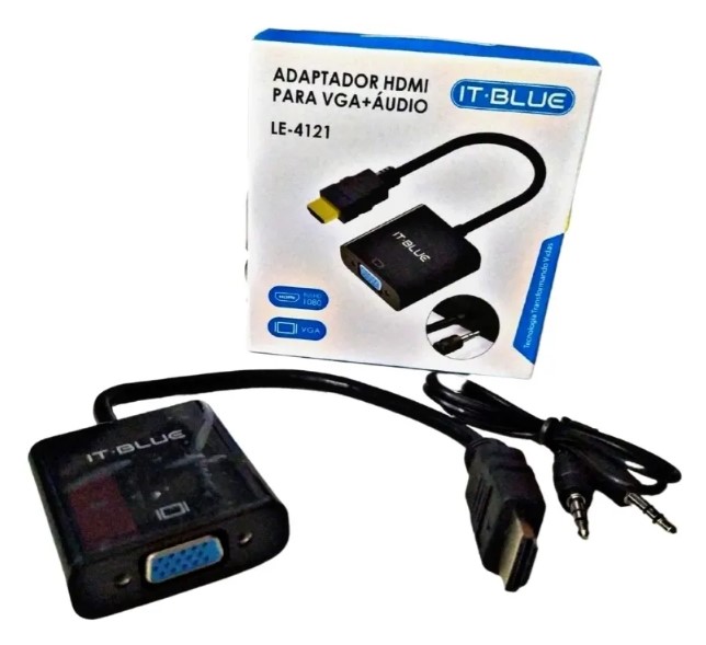 Conversor HDMI para VGA + Áudio It-Blue LE-4121