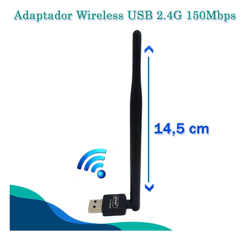 Antena Wifi Wireless 2.4 Knup KP-AW156 - Imagem 2