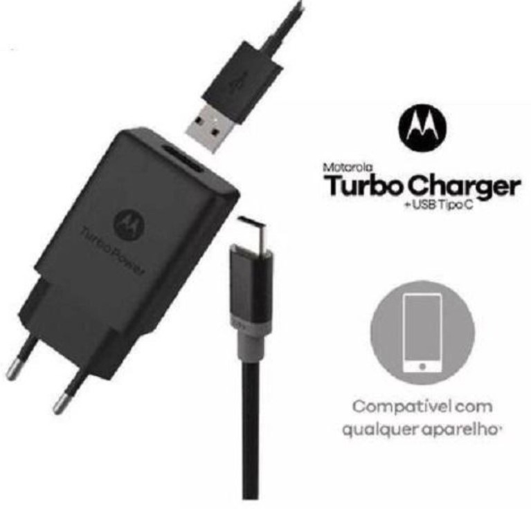 Carregador Motorola Turbo Power 18 Tipo C - Imagem 3