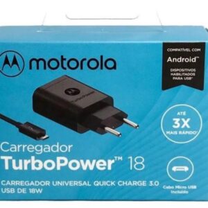Carregador Motorola Turbo Power 18 Tipo C