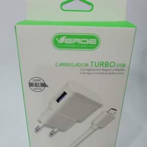Carregador Turbo Tipo C USB CDC-008-TC Verde