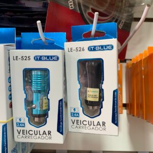 Carregador IT Blue Veicular Carro USB LE-525/526/528