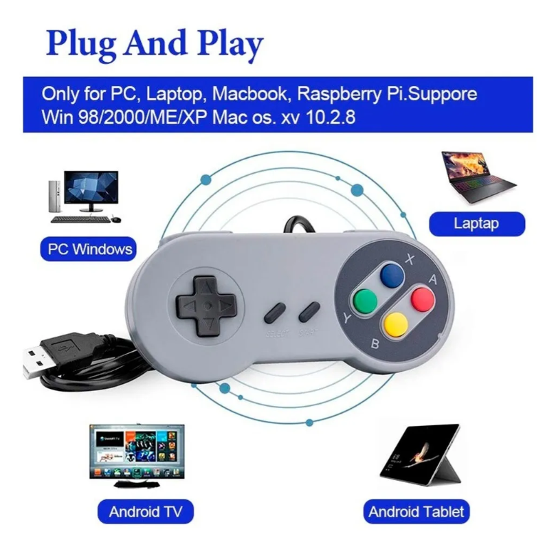Controle SNes Nintendo USB - Imagem 4