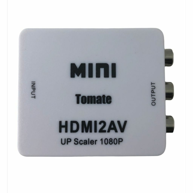 Conversor Adaptador de Vídeo HDMI para AV RCA 1080P Tomate MTV-609 - Imagem 2