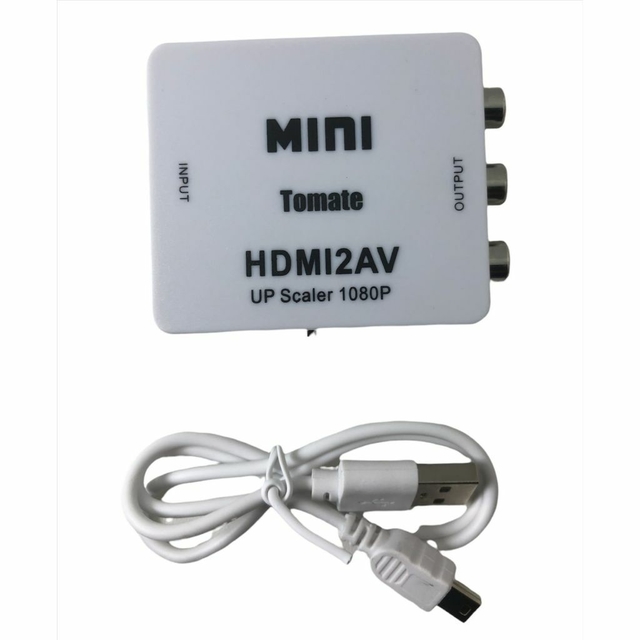 Conversor Adaptador de Vídeo HDMI para AV RCA 1080P Tomate MTV-609 - Imagem 5