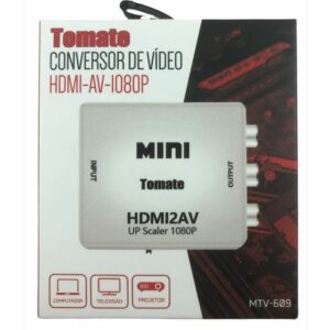 Conversor Adaptador de Vídeo HDMI para AV RCA 1080P Tomate MTV-609
