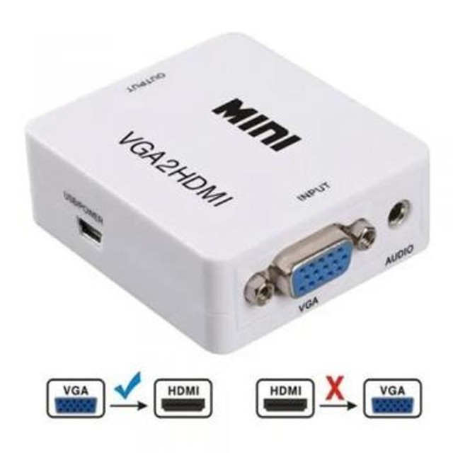 Conversor Adaptador de Vídeo VGA para HDMI 1080P Tomate MTV-612 - Imagem 2