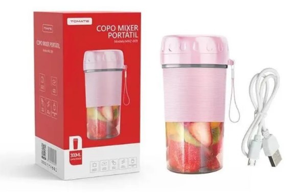 Copo Mixer Portatil MAZ-009 Tomate