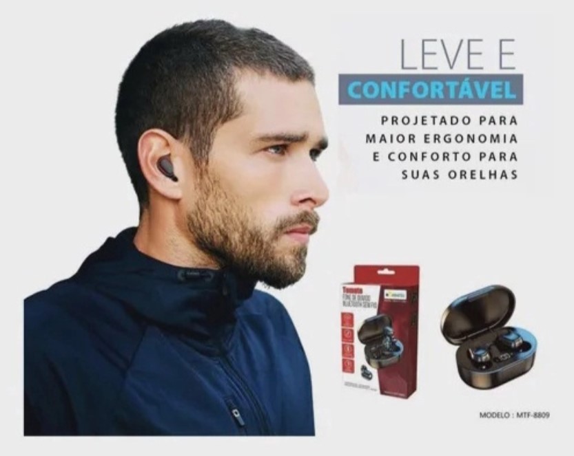 Fone de ouvido Tomate Bluetooth sem fio MTF-8809 - Imagem 3