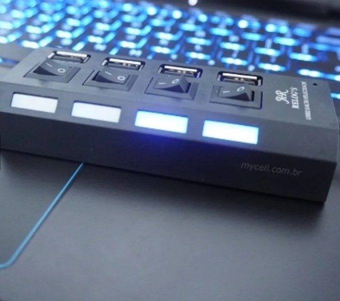 Hub USB 2.0 4 multi portas Relog's RA-01 - Imagem 4