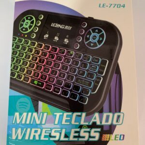 Mini Teclado Wireless Lelong Max RGB LE-7704