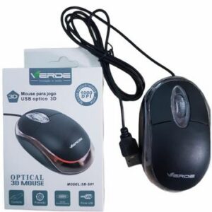 Mouse Verde USB Optico 3D 1000DPI SB-S01