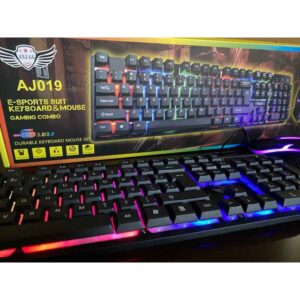 Teclado e Mouse Gamer AJ019 RGB